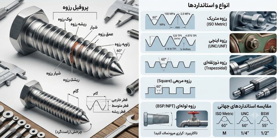 رزوه پیچ چیست
